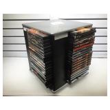 Rotating dvd rack with approx. 80 dvds 15 inches