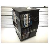 Rotating dvd rack with approx. 70 dvds 19 inches
