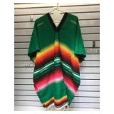 Mexican made poncho by Tlaxcala Imports acrylic