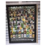 Framed beer poster local pickup only