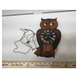 Poppo owl cuckoo clock made in occupied japan has