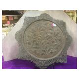 Persian hammered & pierced 25 in. Copper Tray,