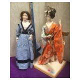 2 character dolls, local pickup only, 17 inch H.
