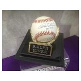 Ralph Kner HOF Autographed baseball, w/ COA.