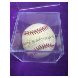 Satchel Paige autographed baseball, noCOA, on