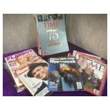 Group of sleeved magazines w/ historical covers