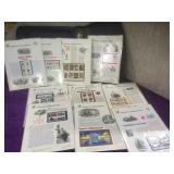 10 American Commemoratives US Stamps, block