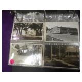 Album of vintage postcards, most RPPC