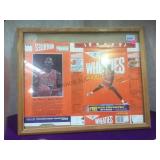 Michael Jordan flattened WheatiesBox, framed