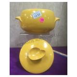 Frankoma covered casserole 9 in. Wide, MCM