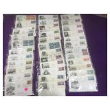 36 First Day issues, late 1940s, early 1950s