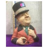 W.C. Fields Esco Products 1988 chalkware figure,