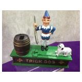 Trick Dog iron mechanical bank,local pickup only
