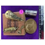 Collectible small item inc brass Coke wall mount