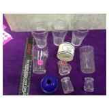 4 Coke glasses, Razorbrite ceramic other smalls,