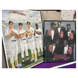 2 Sports prints, 18 x 24 each, framed, local