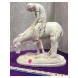 End of the Trail chalk statue, Florentine Art