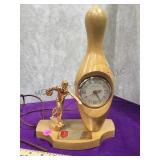 1961 Gilbraltar Bowling trophy clock, cord needs