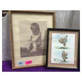 2 prints, framed ,local pickup only