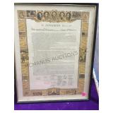 Reproduction of Declaration of Independence,