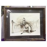 2 prints and a rug wall hanging as is, local