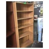Blonde book shelf.       
Local pickup only