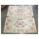 2 floral rugs.      
Local pickup only