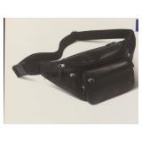 Organized lightweight leather hip pouch #91218.