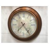 Lighted atomic clock weather station.