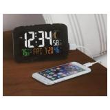 2 phone charging atomic alarm clock #88544.