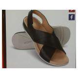 Back pain relieving cross strap sandals sz 6 1/2-