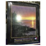 Motivational poster, 20 x 30, framed ,local