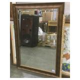 Framed beveled wall mirror       
Local pickup