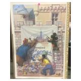 Framed Disneyland print.       
Local pickup