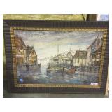 Framed oil on board.       
Local pickup only