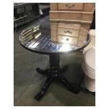 Mirror top pub table approx. 3 feet diameter