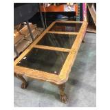3 section glass top coffee table local pickup