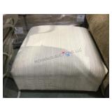 Upholstered large ottoman on wheels  local pickup