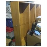 Wooden double bookshelf with shelves local pickup
