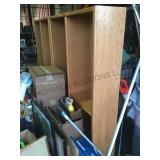 Wooden double bookshelf with shelves local pickup