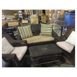 Faux rattan patio set, local pickup only