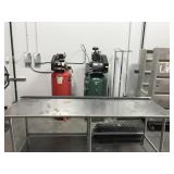 Metal Work Station Table 96x31x35