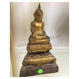 Antique wooden Buddha statue made in Thailand 11