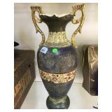 Japanese Moriage ware  vase, 16 in H, local