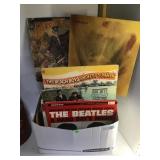 Box Vintage 33 rpm Lps, Beatles, Beach Boys,