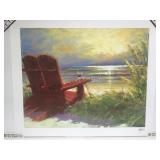 Marko plate signed enhanced serigraph 23 1/2 x 19