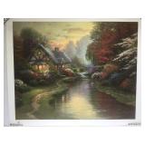 Signed & numbered Thomas Kinkade serigraph 33 x