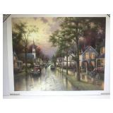 Signed & numbered Thomas Kinkade serigraph 33 x