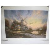 Signed & numbered Thomas Kinkade serigraph 31 x