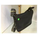 Coach black leather vintage Stewardess bag, Made